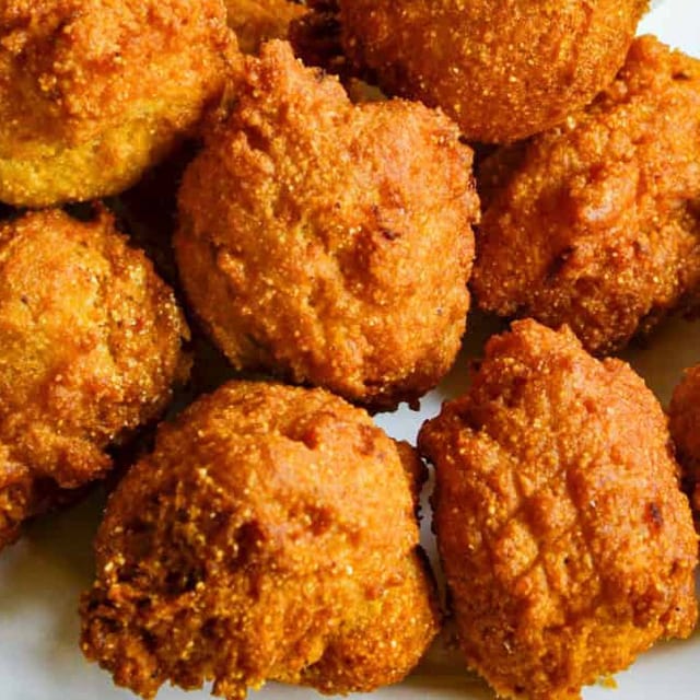 Sweet Onion & Cheddar Hushpuppies.